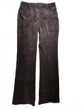 NWT 348 retail US 6 Elie Tahari Corduroy slit pants Wood Brown E904M204