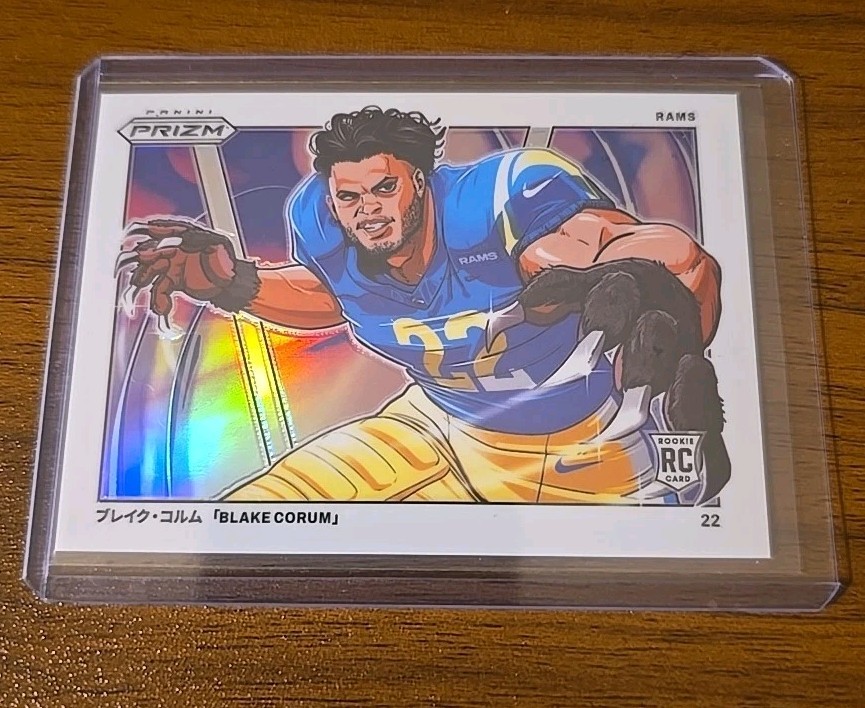 BLAKE CORUM 2024 PANINI PRIZM #M-BCO ROOKIE MANGA SSP HORIZONTAL RC RAMS
