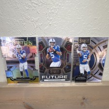 Panini Anthony Richardson Rookie NFL Indianapolis Colts Card Lot (3) Select 2023