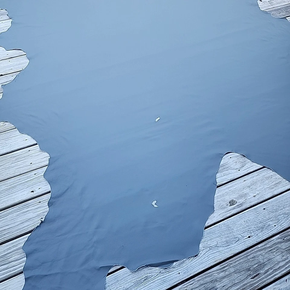 Tapicería de cuero gris 51 pies cuadrados piel de vaca completa acorazado de alta calidad gris   Foto 3 de 4