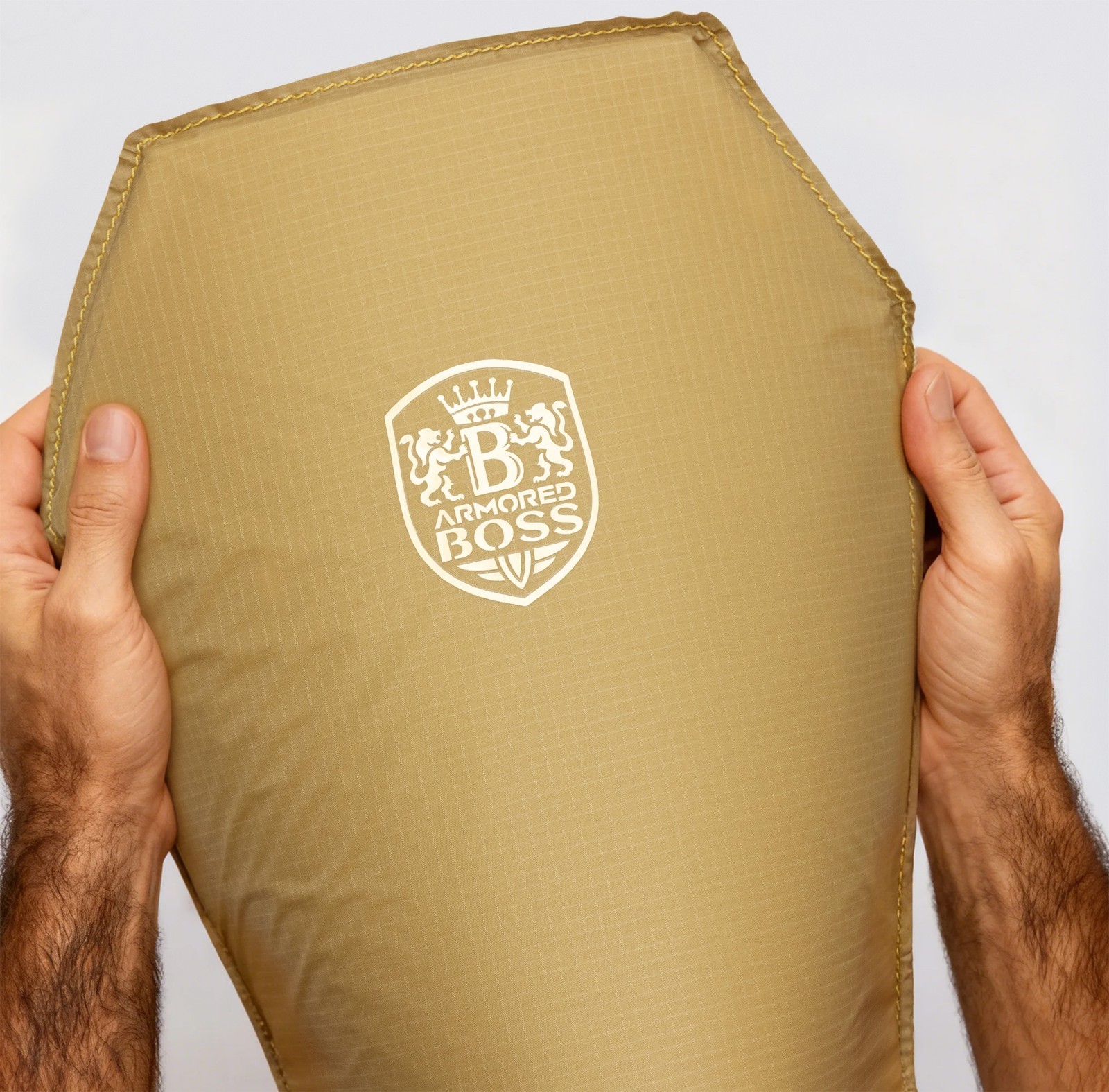 Concealable Bulletproof Vest with Two 10"x12" Advanced Soft Armored Plates 3-A