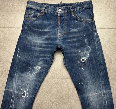100%ORIG DSQUARED SEXY TWIST JEAN JEANS GR.46 STRETCH S74LB0541 S/S 19DISTRESSED