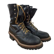 Mens Red Wing Shoes #699 LoggerMax Soft Toe Logger Leather Work Boots Size 8.5