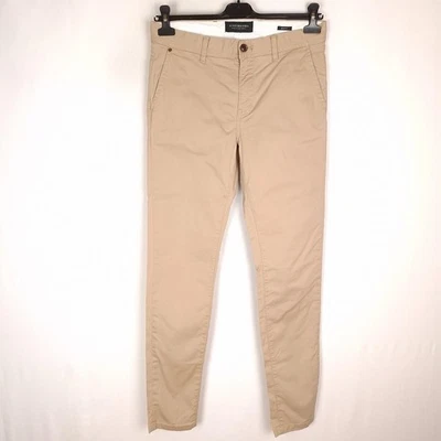 Pantalon chino homme SCOTCH & SODA MOTT taille W30 L32 slim fit beige coton S... - Photo 1/4