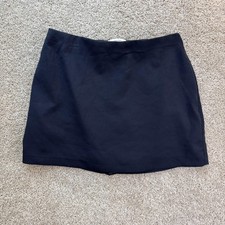Abercrombie  Fitch Skort Womens Medium Black Scarlett Mini Curve Love High Rise