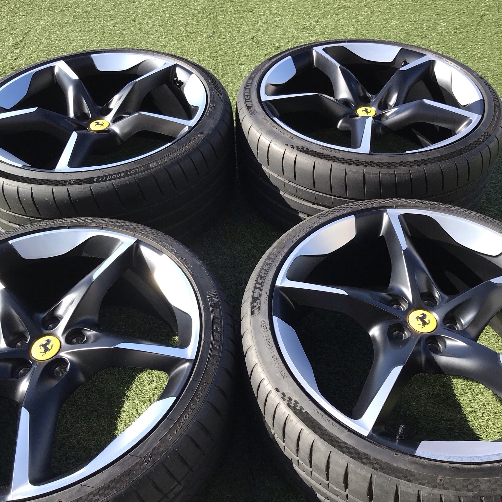 22 23 FERRARI PUROSANGUE RIMS TIRES TPMS OEM GENUINE STOCK SET 4 983058