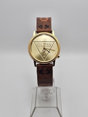 Vintage Guess Wristwatch Gold Tone Case Analog Quartz Date Calendar Watch Vintage 1996 GUESS Waterpro Day/night Mens Watch Day/date  main image 2