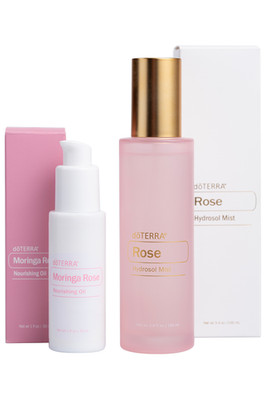 NEW Doterra Rose Hydrosol Mist & Moringa Rose Oil set Limited Edition
