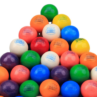 Chewing Bubble Gum for Kids - 1 Inch Large Gumballs - 3.5 OZ Gum balls - Assorte