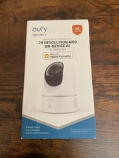 eufy Indoor Cam 2K Pan Tilt Pet AI Wired T8410X Home Security 360 White New