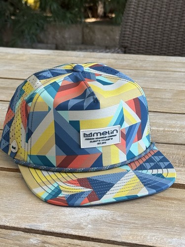 Casquette Melin Coronado Homme Bleu Argyle Imprimé 58 Cm Neuve Sans Etiquette