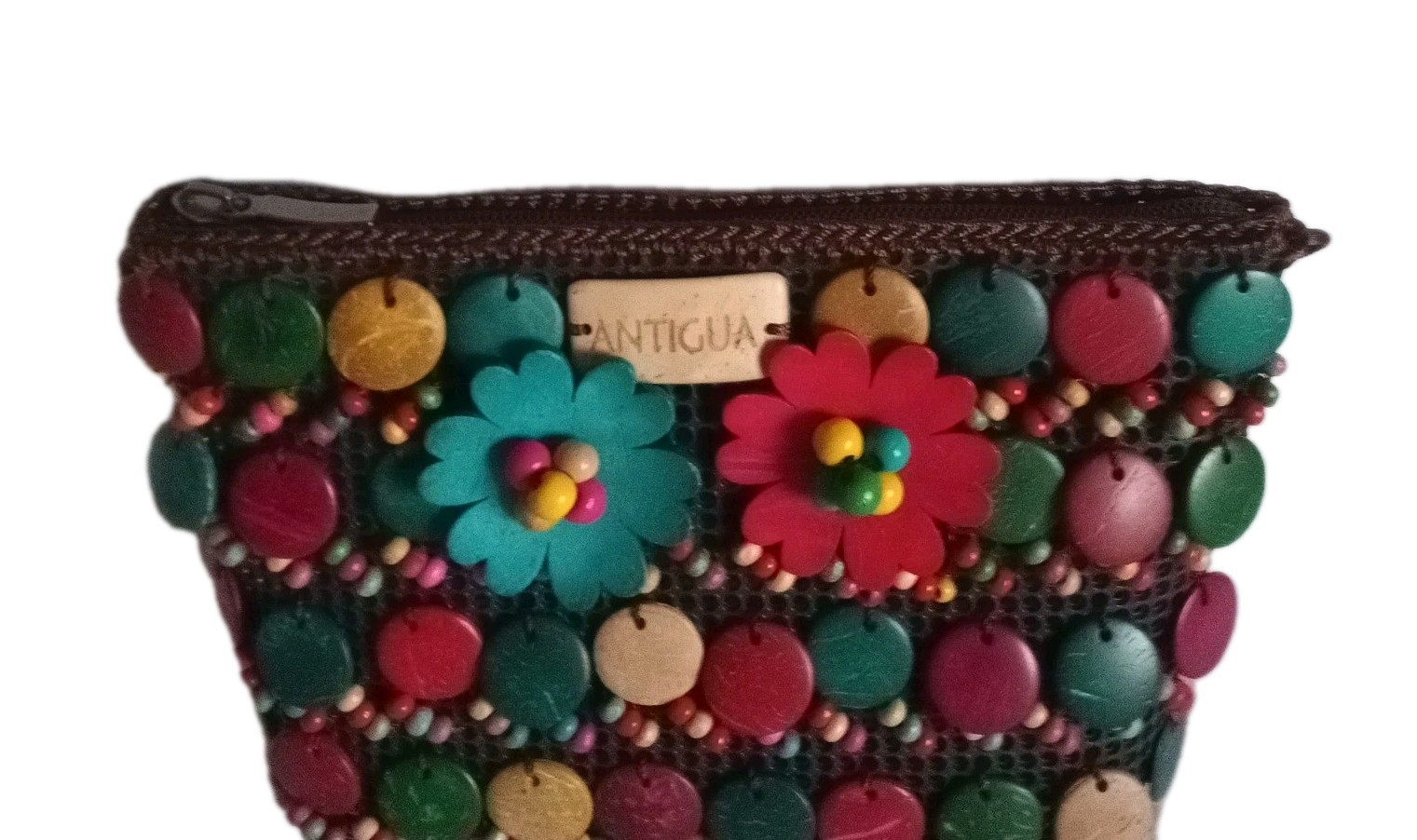 Coconut Shell Multi-colored shell Antigua Crossbo… - image 6