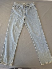 Vintage 90s GUESS Jeans Mens Sz 33 33X32 Straight Leg Light Wash Style 10001