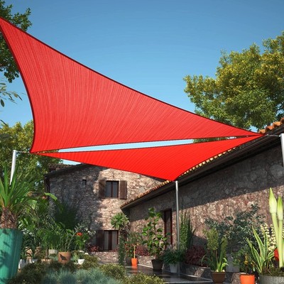 ShadeMart 22' Red Triangle Sun Shade Sail Canopy UV Block smTAPT22