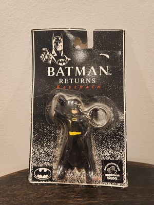 Vintage Batman Returns Keychain (1992 Applause Toys) - Brand new,sealed on card