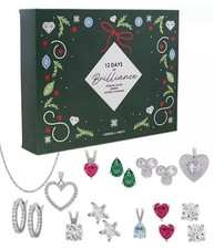 Sterling Silver 925 Set 12 Days Brilliance Advent Jewelry Calendar  $600 Sealed