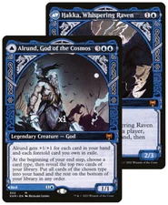 MTG Showcase Kaldheim KHM Alrund, God of the Cosmos / Hakka, Whispering One MINT