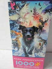 Dog Puzzle 1000 Piece W Poster Ceaco Mark Fredrickson New Open Box Pieces Sealed