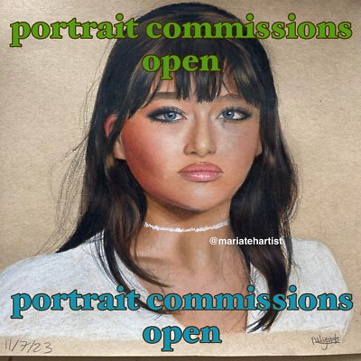 Offering Portrait Commissions Original Hand-Drawn portraits on Paper in Size A4
