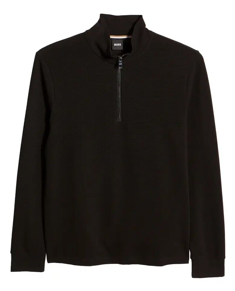 HUGO BOSS Sidney Knit Quarter Zip Sweatshirt - Size M - New HUGO BOSS Sidney Knit Quarter Zip Sweatshirt - Size M - New