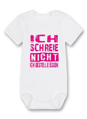 Lustiger Baby Strampler,ICH SCHREIE NICHT Baby Body,Bodysuit,Boddies,Sprüche,Fun