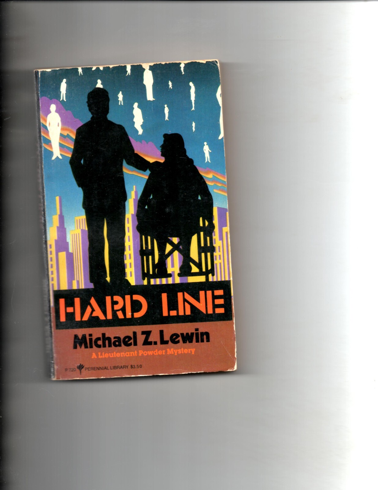 Hard Line by Michael Z. Lewin (1982, Mass Market) A Lieutenant Powder Mystery