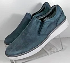 259059 WT50 FOUST MEN'S SHOES SIZE 9 NAVY NUBUCK JOHNSTON MURPHY WALK TEST