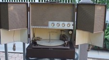 Sylvania 45P28 Tube Stereophonic Turntable.Does Work Recapped Needs Cartridge