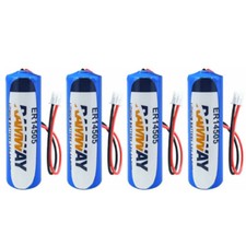 4pcs ER14505 3.6V AA 2700mAh Li-ion Battery White Plug New