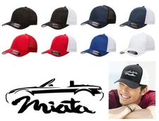 2005-08 Mazda Miata Sports Car Classic Color Outline Design Hat Cap