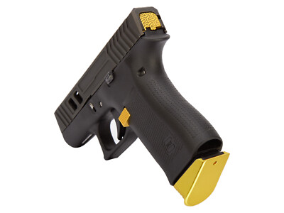 NDZ Aluminum Magazine Base Plate For Glock 43X/48 - Finger Extension Grip Upgrade In Multiple Colors