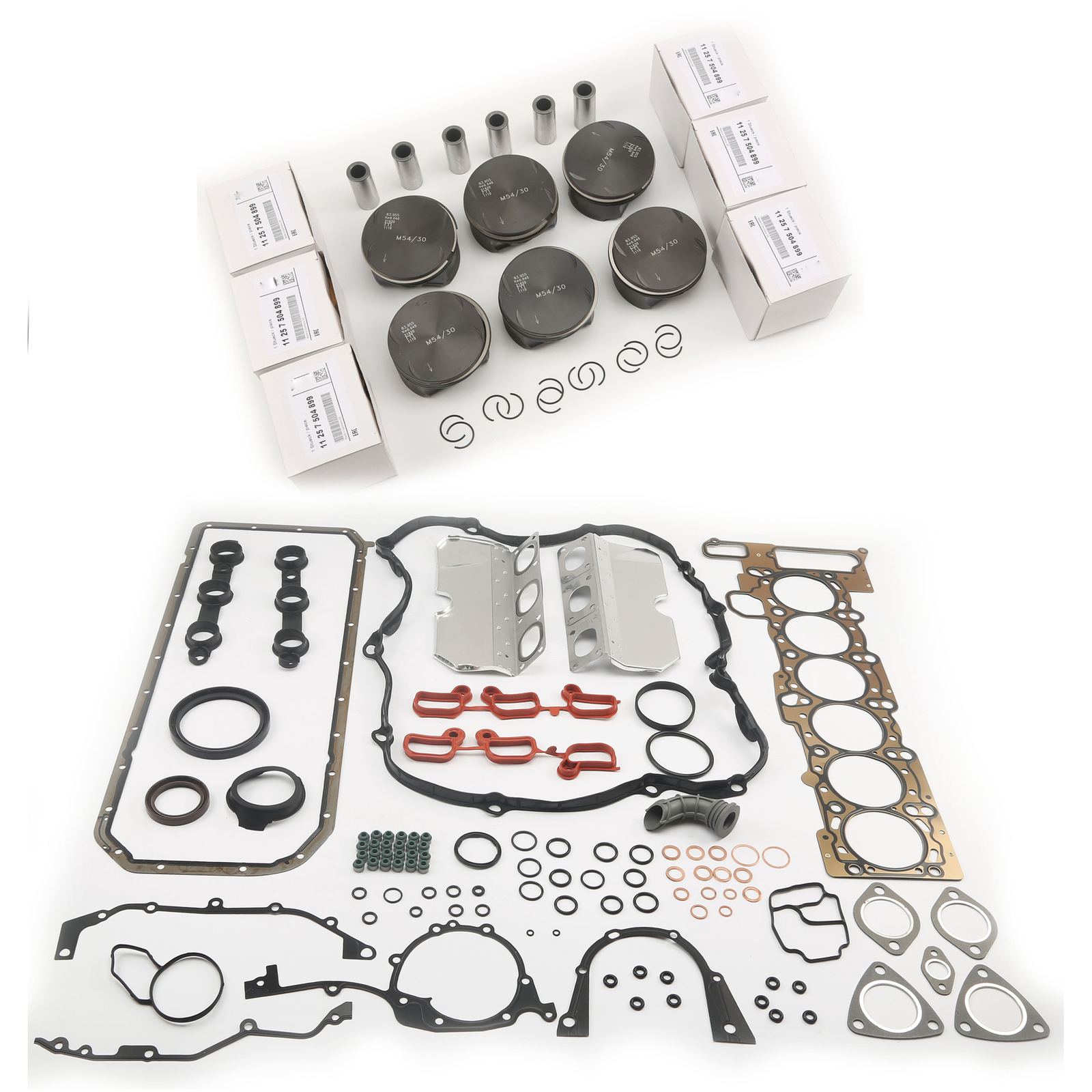 Engine Pistons Rings Set &Repair Kit Fit For BMW M54B30 3.0T 330i 330xi