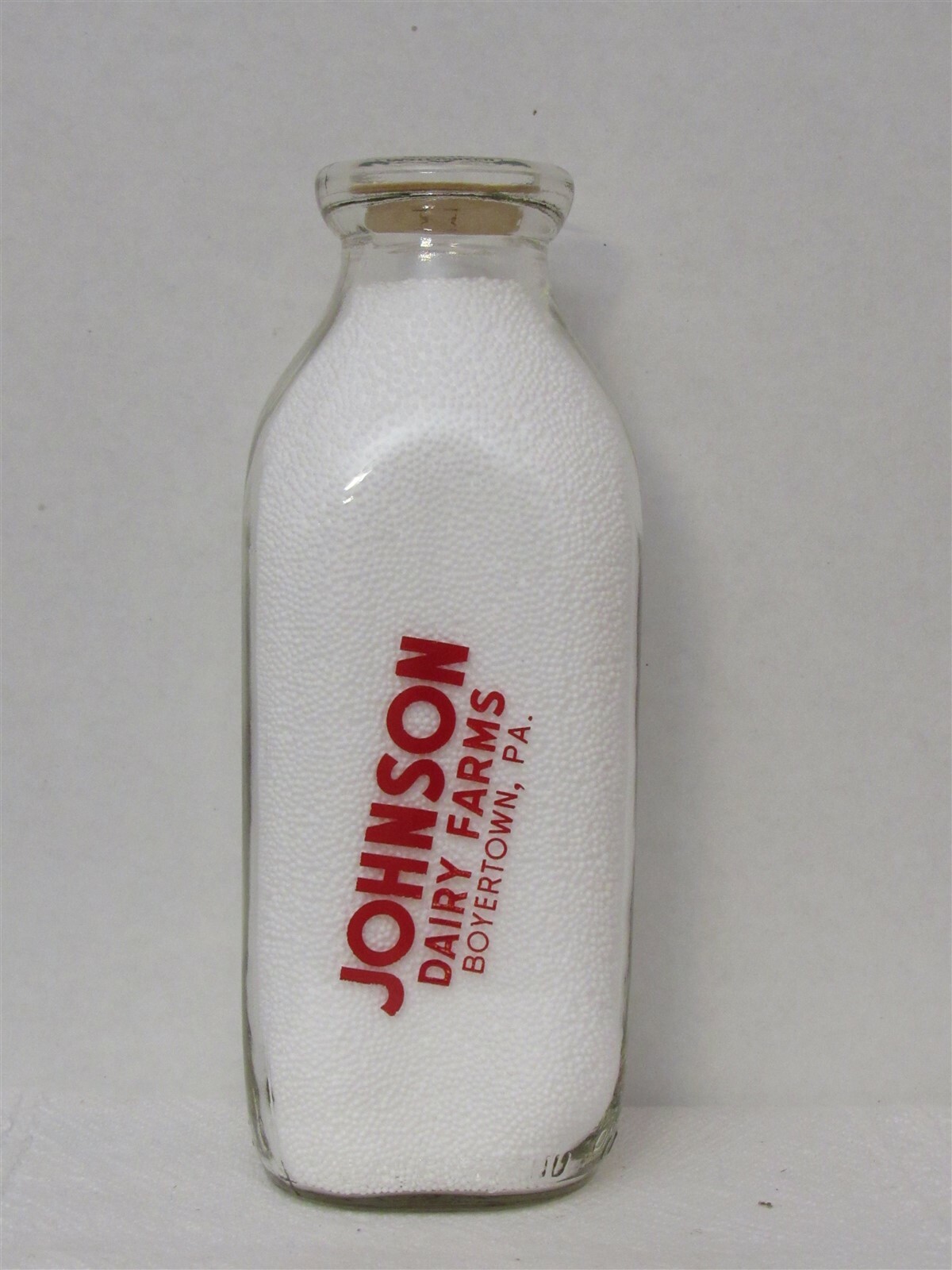 SSPQ Milk Bottle Johnson Dairy Farms Boyertown PA BERKS COUNTY 1963 eBay