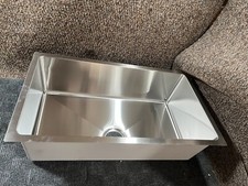 Deep Single Bowl Stainless Steel Kitchen Sink 20220614 w/ Hardware