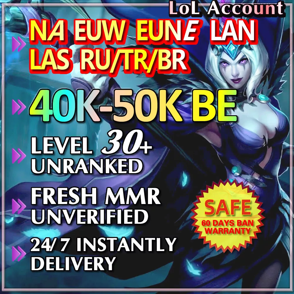 EUW, League of Legends Account, 40K BE