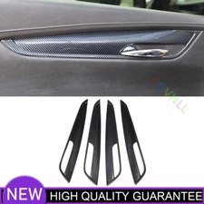 Inner Door Strip Panel Decor Cover Trim For Cadillac XT5 2016-2023 Bright Black