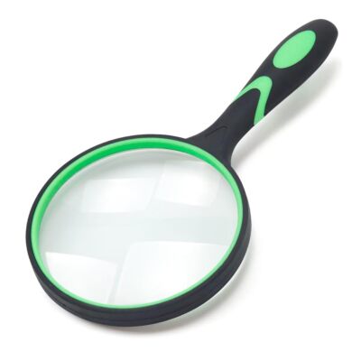 Large Magnifying Glass 5X Handheld Reading Magnifier for Seniors & Kids - 100MM
