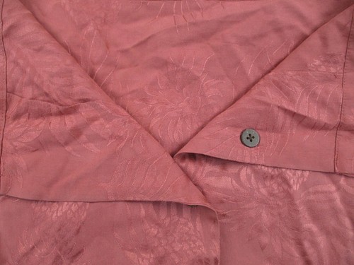Reyn Spooner Shirt Mens XL Pink Silk Hawaiian Aloha Button Up Original * - Picture 11 of 12