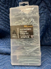 Phillips Flat Head Electricians Machine Screw Kit, #6-32, 370 Pcs