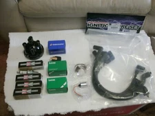 DISTRIBUTOR CAP ,  LUCAS POINTS & CONDENSER , ROTOR , SPARK PLUGS ,  WIRES  MGB