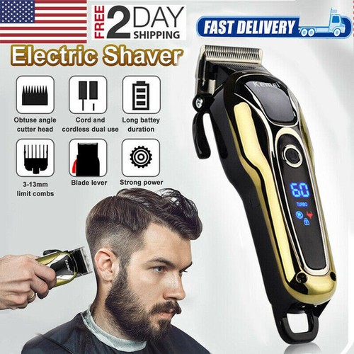 men's haircut with electric razor