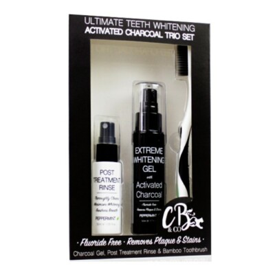 CB & Co Ultimate Teeth Whitening Aktivkohle Trio Set - Fluoridfrei