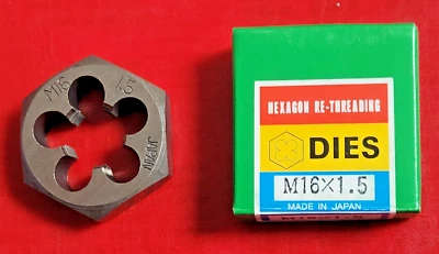 M16 X 1.5 16MM x 1.50 1-7/16" Hex Rethread Die Alfa MHD71033 CS RH Metric