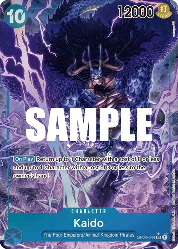 One Piece Card Game Chinese exclusive Kaido OP04-044 SR Blessing