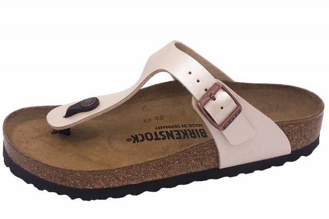 Birkenstock Gizeh Birko-Flor Sandalen - Graceful Pearl White, EU 39  (0943871) online kaufen | eBay