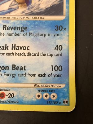 Pokemon Gyarados 19/100 Stormfront Rare 2008 Pokemon Card | eBay