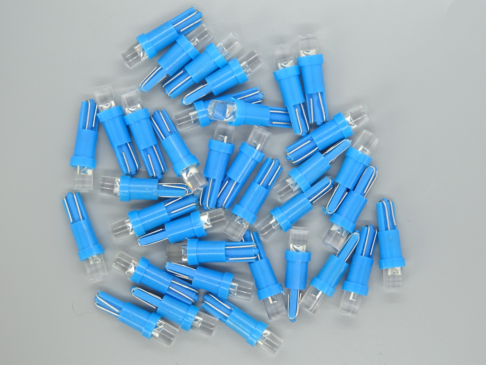10x T5 T3 T4.2 T4.7 Cob LED Socket Speedometer Lighting Cockpit Lighting White Blue Red Green (Blue, T3