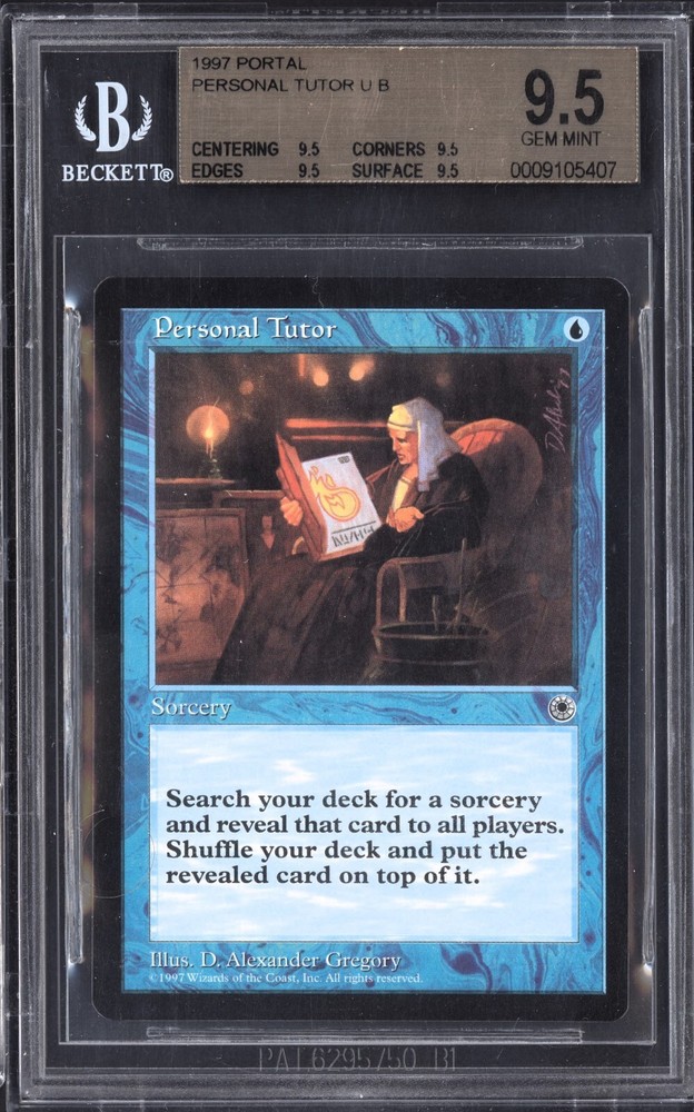MTG Portal Personal Tutor BGS 9.5 QUAD 95s NM CGC PSA Graded