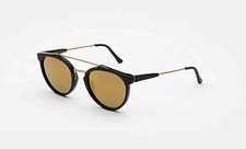 Retrosuperfuture Giaguaro Black 24K Super Model Sunglasses Eyewear Unisex
