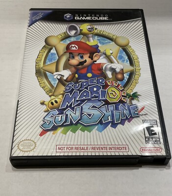 Super Mario Sunshine (GameCube, 2006)  Not For Resale Variant - No Manual